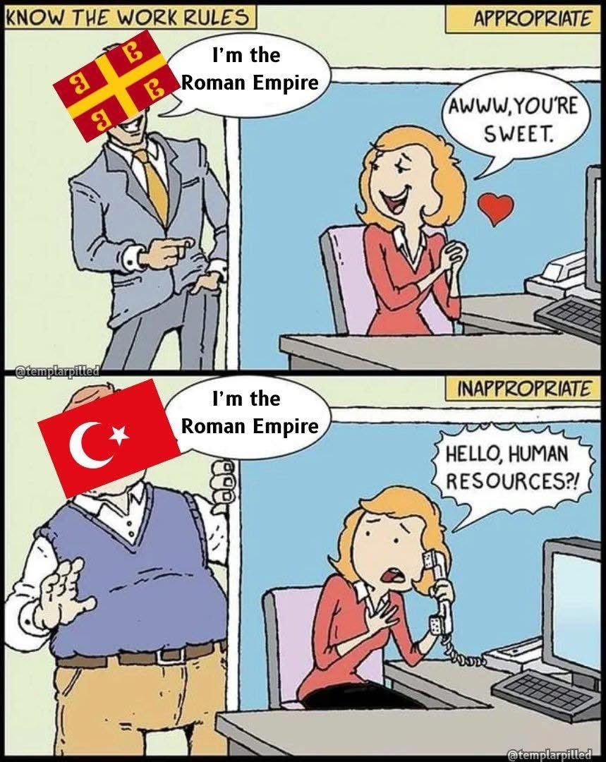 Know the Work Rules Roman Empire HR meme