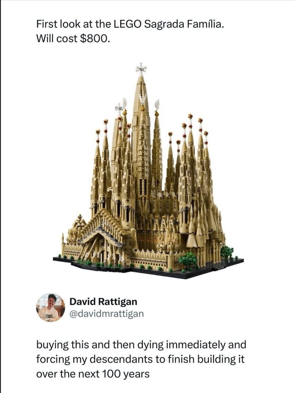 LEGO Sagrada Familia meme