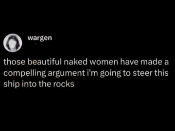 Tumblr post about Sirens luring sailors into rocks