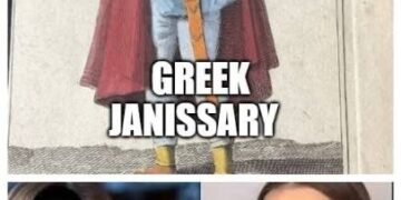 Four-panel meme showing Turkish DNA before (Central Asian women), Greek Janissary illustration, and Turkish DNA nowadays (European-looking women)
