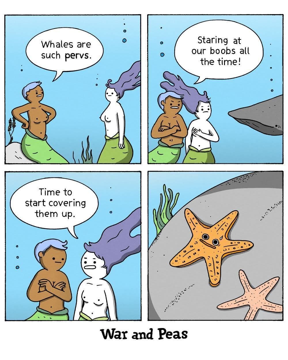 War and Peas mermaid comic