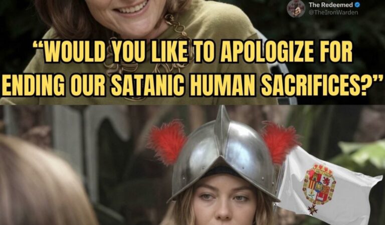 Would You Like to Apologize for Ending Our Satanic Human Sacrifices?