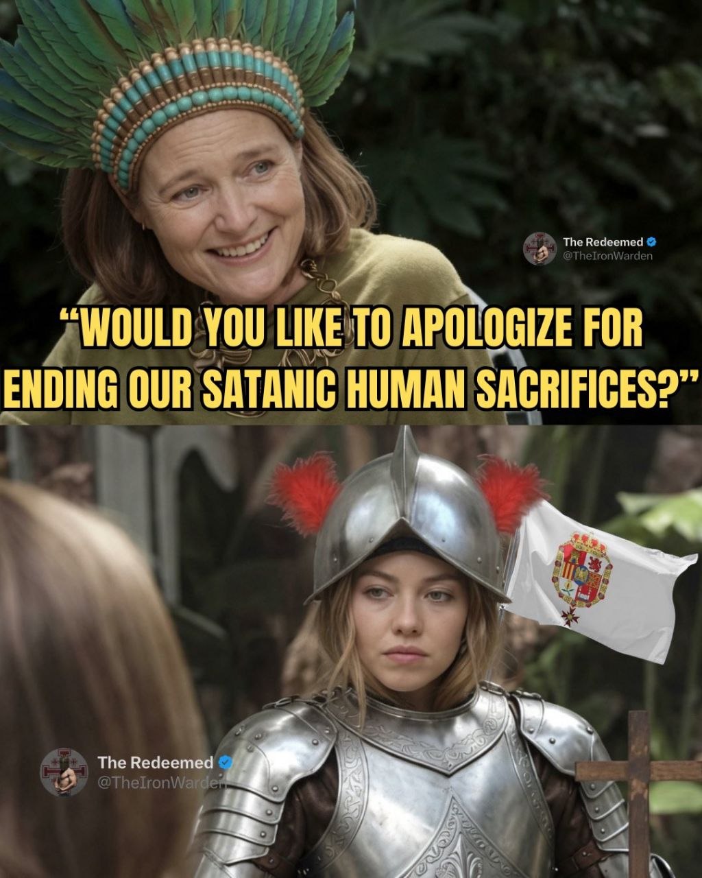Satanic sacrifices meme
