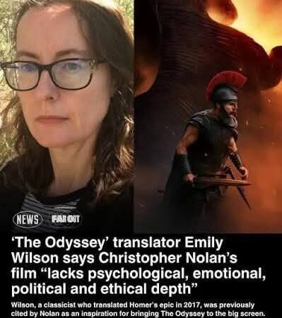 Emily Wilson Says Nolan Odyssey Lacks Depth