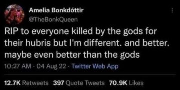 Hubris — Im Different, Maybe Better Than the Gods