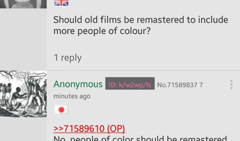 Should Old Films Be Remastered to Include More People of Colour