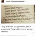 Terry Pratchett on Elves — No One Ever Said They Were Nice