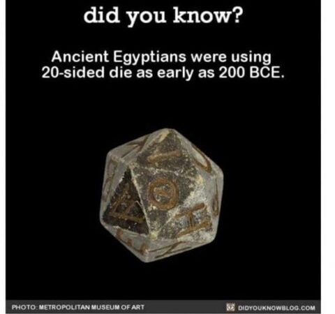 Ancient Egyptians Used 20-Sided Dice as Early as 200 BCE