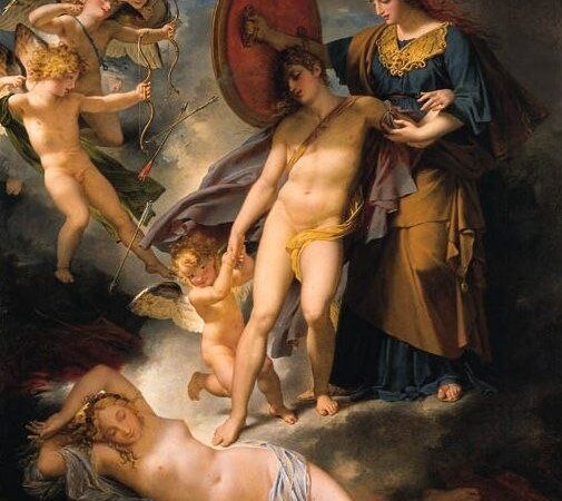 Wisdom Defending Youth Against Love — Charles Meynier, 1810
