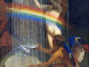 Cupid and Psyche at the Fountain of Eternal Youth — Frank O. Salisbury